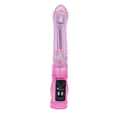 Vibratore Rabbit Rosa con 6 Vibrazioni e Stimolazione Doppia